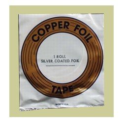 Copper foil 1/4" silver, 6.4mm