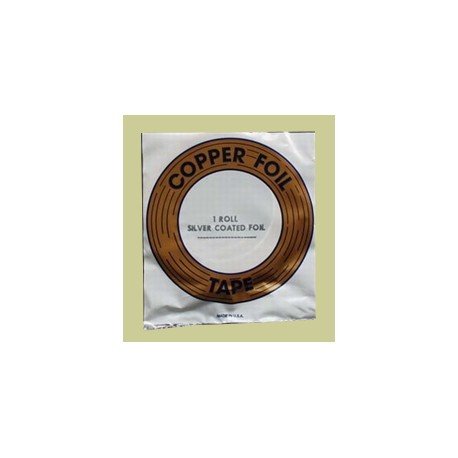 Copper foil 1/4" silver, 6.4mm